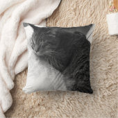 ヴィンテージの睡眠猫の写真|の装飾用クッション クッション (ブランケット)