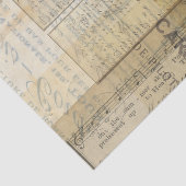 ヴィンテージの短命なもののコラージュ 薄葉紙 (詳細)