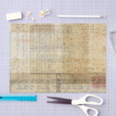 ヴィンテージの短命なもののコラージュ 薄葉紙 (クラフト)