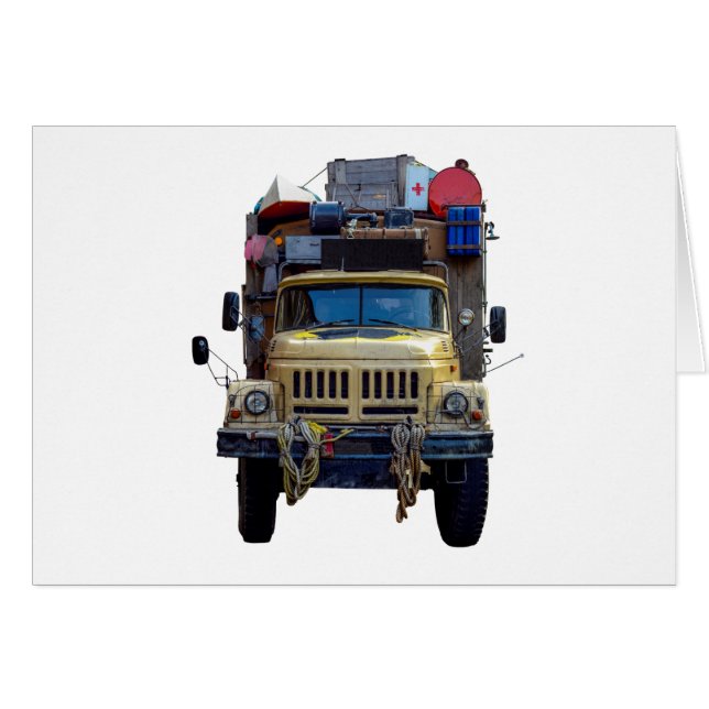 ヴィンテージの砂漠の探険のトラック (正面横)