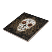 ヴィンテージの砂糖のスカルのタイル タイル (側面)