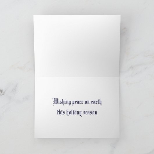 ヴィンテージの硬鱗魚類ガーパイク属のクリスマスカード シーズンカード (内部)