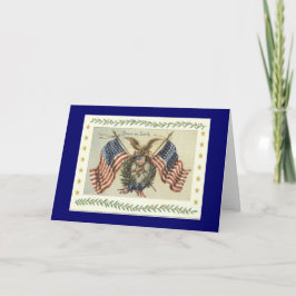 ヴィンテージの硬鱗魚類ガーパイク属のクリスマスカード シーズンカード