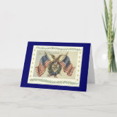 ヴィンテージの硬鱗魚類ガーパイク属のクリスマスカード シーズンカード (正面)