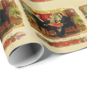 ヴィンテージの社会的な煙のタバコ入れのラベル ラッピングペーパー (ロールコーナー)