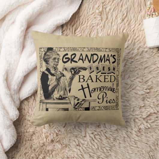 ヴィンテージの祖母の手製パイギフト クッション (ブランケット)