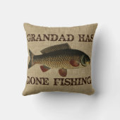 ヴィンテージの祖父は装飾用クッションを採取することを行きました クッション (裏面)