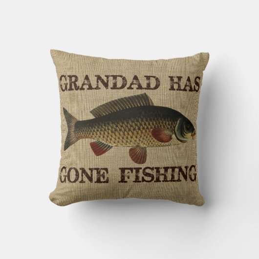 ヴィンテージの祖父は装飾用クッションを採取することを行きました クッション (正面)