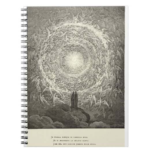 ヴィンテージの神の喜劇のノート ノートブック (正面)