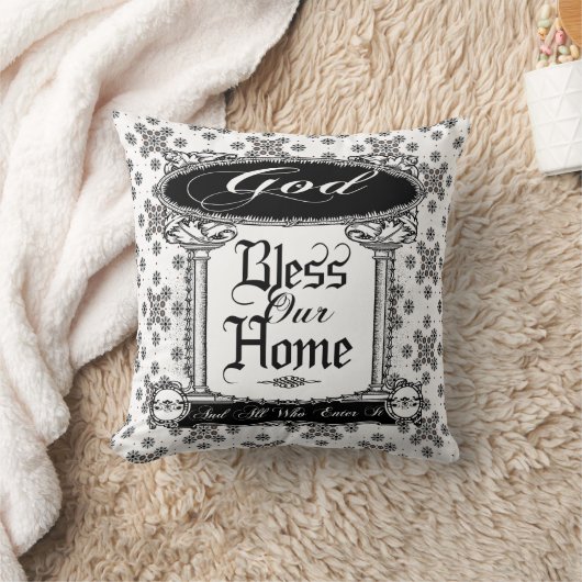 ヴィンテージの神は私達の家の枕クッションを賛美します クッション (ブランケット)