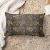 ヴィンテージの神話のファンタジーのドラゴンの壁紙 ランバークッション (ブランケット)