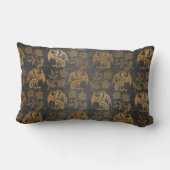 ヴィンテージの神話のファンタジーのドラゴンの壁紙 ランバークッション (裏面)