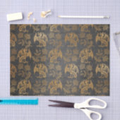 ヴィンテージの神話のファンタジーのドラゴンの壁紙 薄葉紙 (クラフト)