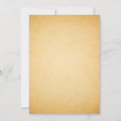 ヴィンテージの神話上のユニコーンの結婚式招待状 招待状 (裏面)