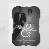 ヴィンテージの私とのダイヤモンド記念日 | ブラケットエッジ 招待状 (正面)