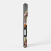 ヴィンテージの秋のかぼちゃの花のシーン iPhone 16ケース (右側面)