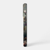 ヴィンテージの秋のかぼちゃの花のシーン iPhone 16ケース (左側面)