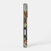 ヴィンテージの秋のかぼちゃの花の情景 iPhone 16ケース (右側面)