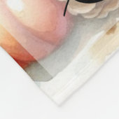 ヴィンテージの秋の小人たちと紅葉 フリースブランケット (角)