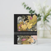 ヴィンテージの秋の葉 ポストカード (スタンド正面)