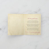 ヴィンテージの種の包みのクリスマスカード シーズンカード (内部)