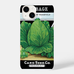 ヴィンテージの種パケットラベルアート、グリーンキャベツ Case-Mate iPhone 14ケース