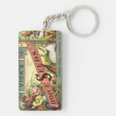 ヴィンテージの種パケットラベルアート、ヴィックのチョイスシード キーホルダー (裏面)