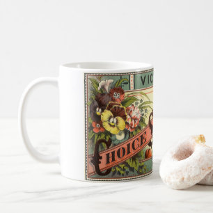 ヴィンテージの種パケットラベルアート、ヴィックのチョイスシード コーヒーマグカップ