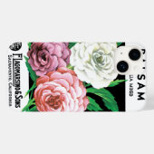 ヴィンテージの種パケットラベルアート、椿の花 Case-Mate iPhoneケース (裏面 (横))