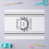 ヴィンテージの穀物袋ティッシュペーパー 薄葉紙 (クラフト)