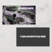 ヴィンテージの積み込みのグランジな名刺 名刺 (正面/裏面)