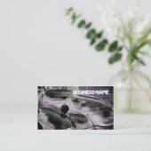 ヴィンテージの積み込みのグランジな名刺 名刺 (スタンド正面)