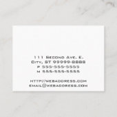 ヴィンテージの積み込み 名刺 (裏面)