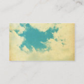 ヴィンテージの空および雲 名刺 (裏面)