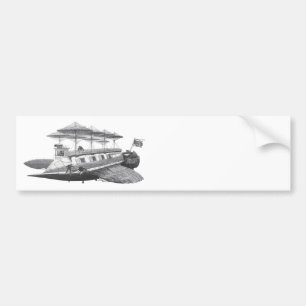 ヴィンテージの空想科学小説のSteampunkの飛行船食 バンパーステッカー