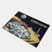 ヴィンテージの空想科学小説、月の宇宙局 ドアマット (アングル)