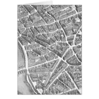 ヴィンテージの空気のパリの地図