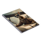 "ヴィンテージの空：古い飛行機のカンガルーパイロット ノートブック (右側)