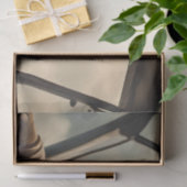 "ヴィンテージの空：古い飛行機のカンガルーパイロット 薄葉紙 (ギフト)