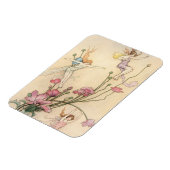 ヴィンテージの童話、三つの喜びに満ちた精霊 マグネット (左側)