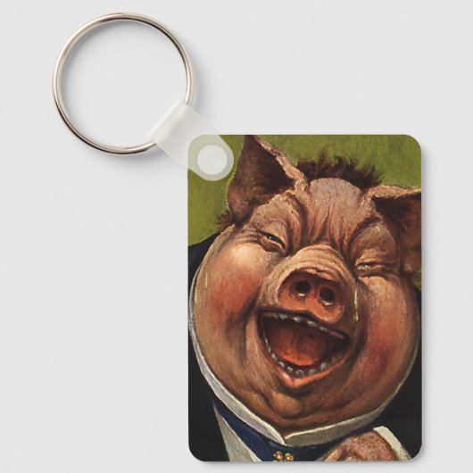 ヴィンテージの笑おもしろいいビクトリアン声 キーホルダー (正面)