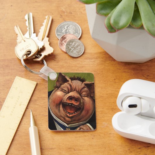 ヴィンテージの笑おもしろいいビクトリアン声 キーホルダー (デスク)