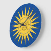 ヴィンテージの笑顔 ラージ壁時計 (傾斜)