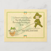 ヴィンテージの第1次世界大戦のバレンタイン シーズンポストカード (正面)