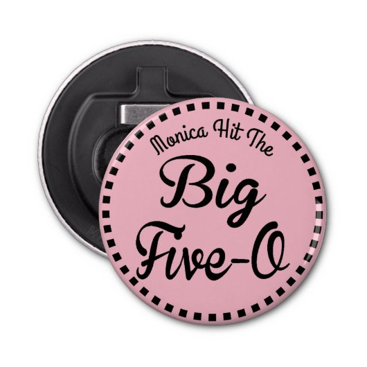 ヴィンテージの第50誕生日-大きいFive-O 栓抜き (正面)