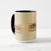 ヴィンテージの管のラジオのコレクター マグカップ (正面左)