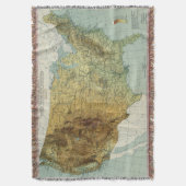 ヴィンテージの米国の身体検査は特色にしますMap (1915年)を スローブランケット (正面縦)