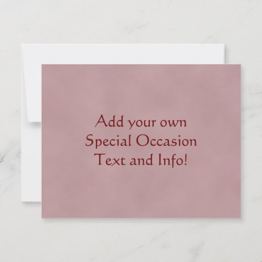 ヴィンテージの米国市民招待状 招待状 (裏面)