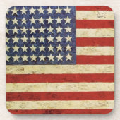 ヴィンテージの米国旗のコルクのコースター コースター (正面)