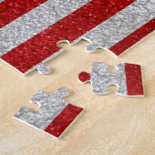 ヴィンテージの米国旗のパズル ジグソーパズル (側面)